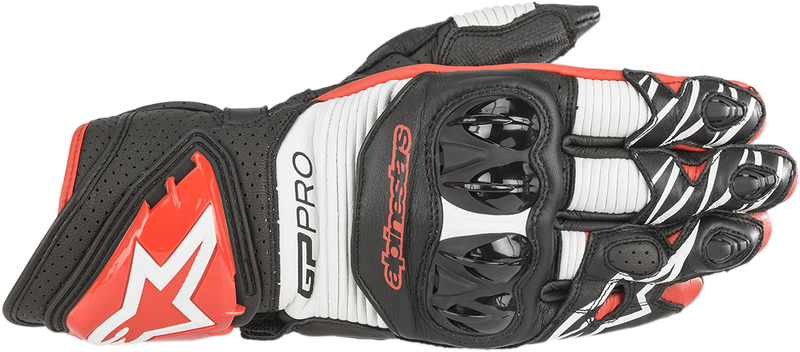 ALPINESTARS GP Pro R3 Gloves - Black/White/Bright Red - XL 3556719-1304-XL