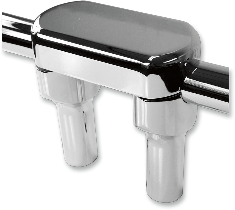 LA CHOPPERS Risers - Solid Top - 4" - Chrome LA-7442-04