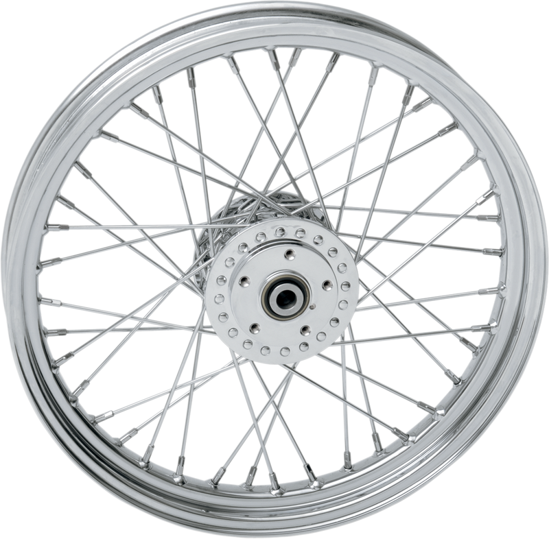 DRAG SPECIALTIES Front Wheel - Single/Dual Disc/No ABS - Chrome - 19"x2.50" 64357