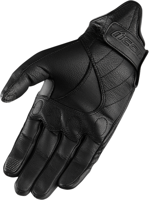 ICON Women's Pursuit Classic™  Leather Motorcycle Gloves - Black - XS 3302-0793