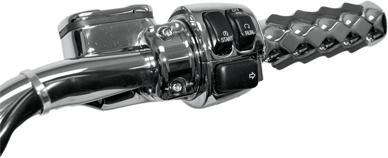 DRAG SPECIALTIES Cable Clamp - Dual Throttle/Idle - 1-1/4" - Chrome 0658-0033