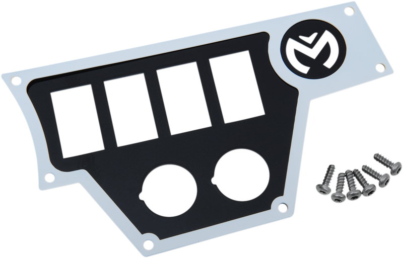 MOOSE UTILITY Dash Plate - Large - Right - White 100-4371-PU
