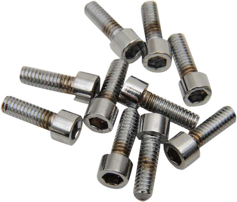 DRAG SPECIALTIES Bolts - Socket-Head - Knurled - 8-32 x 1/2" MPB189