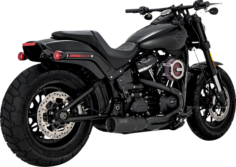 VANCE & HINES 2-into-1 Hi-Output Short Exhaust System - Stainless Steel - Black 47331