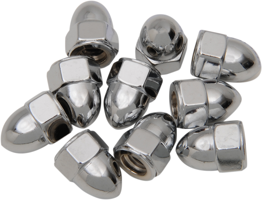 DRAG SPECIALTIES Nut - Acorn - Chrome - 1/4"-20 MPB103