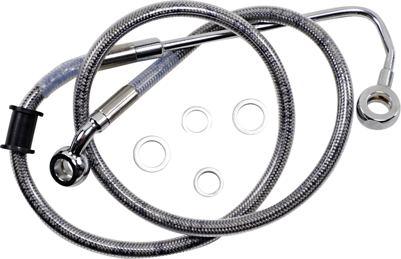 DRAG SPECIALTIES Brake Line - Front (Upper) - Stainless Steel 618300