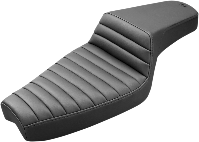 SADDLEMEN Step-Up Seat - Front Tuck-n-Roll - Black - XL 807-03-171