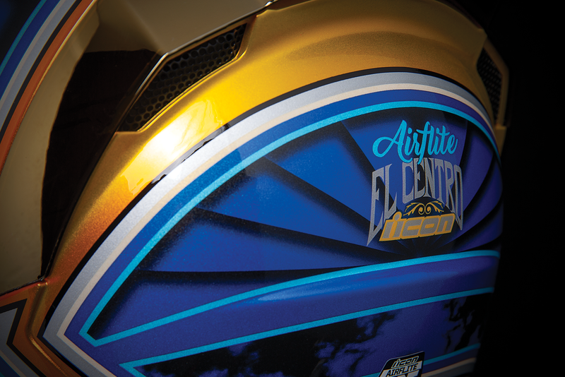 ICON Airflite™ Motorcycle Helmet - El Centro - Blue - Large 0101-13381