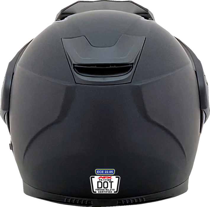AFX FX-111DS Motorcycle Helmet - Matte Black - XL 0140-0124