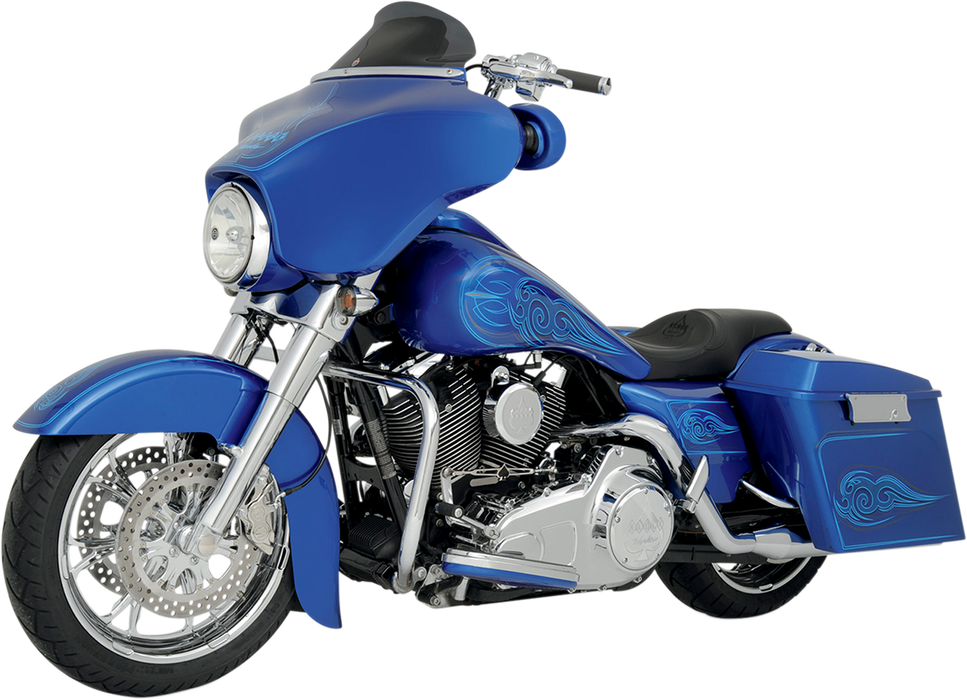 KLOCK WERKS Flare™ Windshield - 6-1/2" - Smoke - '96-'13 FLHT KWW-01-0199