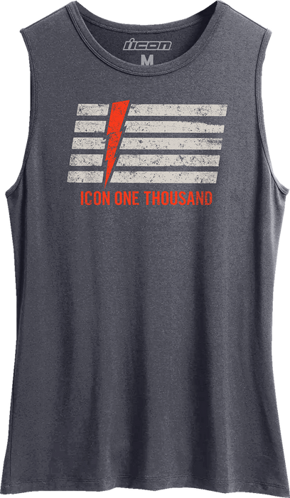 ICON Women's Invasion Stripe™ Tank Top - Antique Denim - Medium 3031-4219