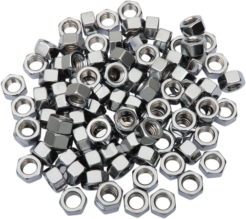 DRAG SPECIALTIES 5/16"-24 Chrome Hex Nut MPB166