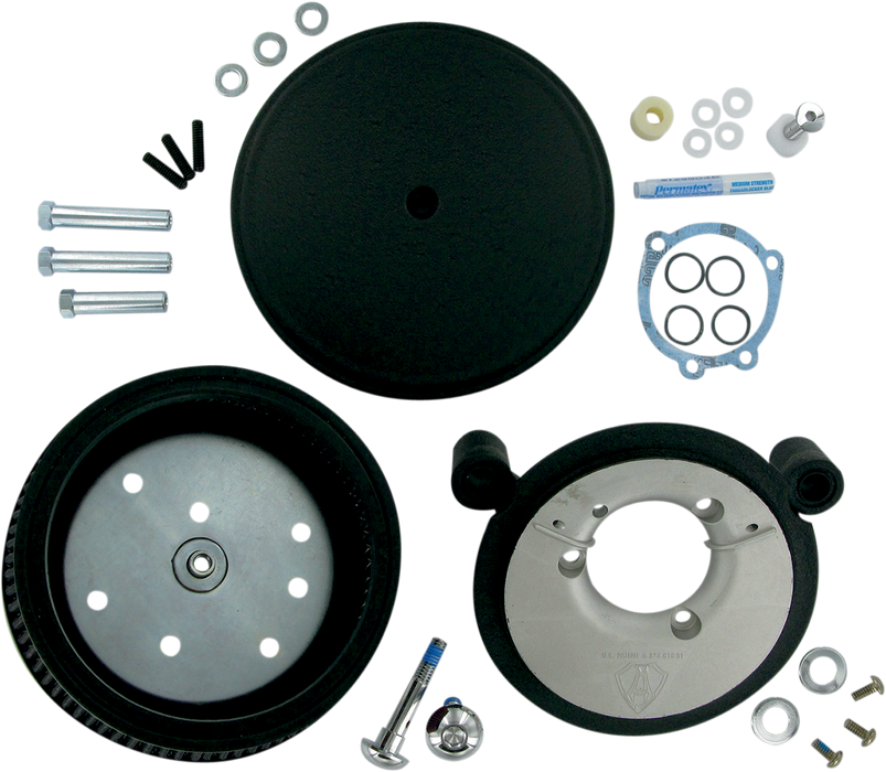 ARLEN NESS Big Sucker with Cover - Black - Twin Cam 18-820