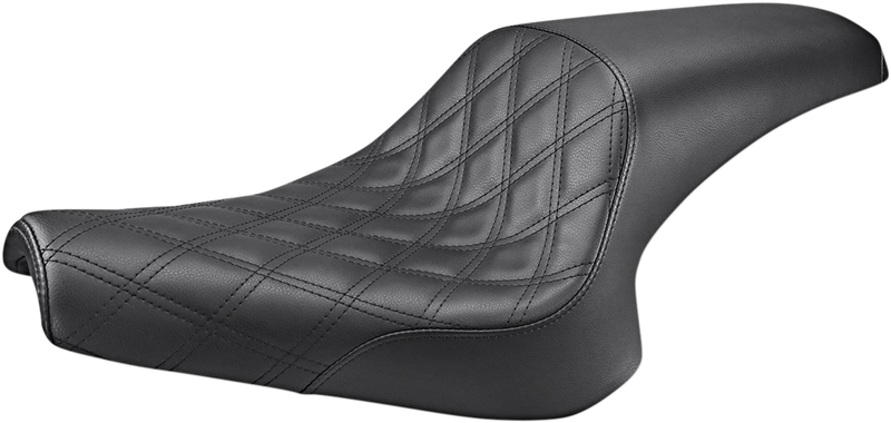 SADDLEMEN Seat - Profiler - 2-Up - Front Lattice Stitch - Black - Bolt Y13-16-149