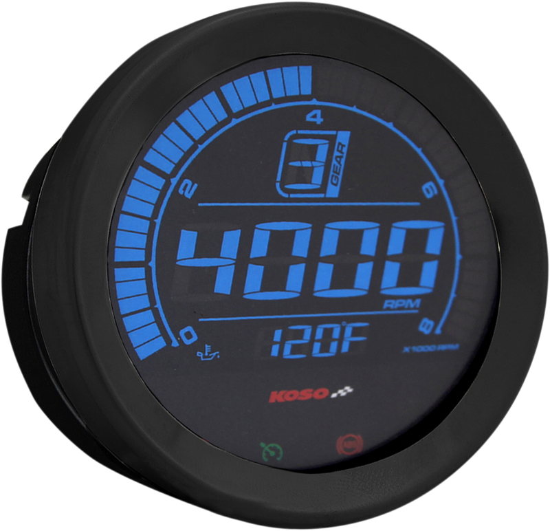 KOSO NORTH AMERICA 4" Tachometer - Black BA051110