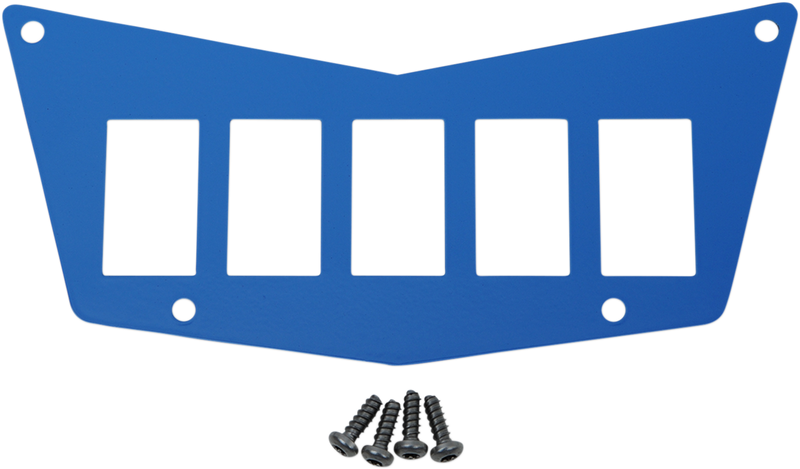MOOSE UTILITY Dash Plate - 5 Switch - Blue 100-4382-PU