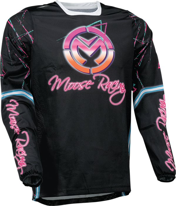 MOOSE RACING Sahara Jersey - Pink/Black - Large 2910-7452
