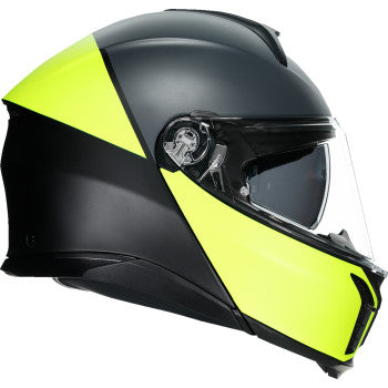 AGV Tourmodular Motorcycle Helmet - Balance - Black/Yellow Fluo/Gray - Small 211251F2OY00110