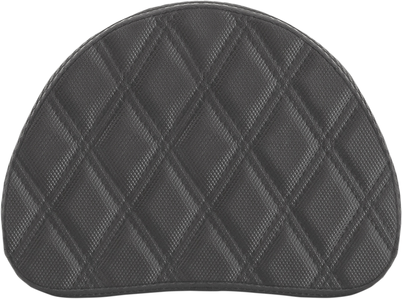 SADDLEMEN Sissy Bar Pad - Lattice Stitched - Black 0513SDC