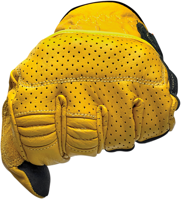 BILTWELL Borrego Gloves - Gold/Black - Large 1506-0701-304