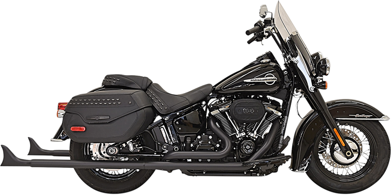 BASSANI XHAUST Fishtail Exhaust with Baffle - 39"  Softail 2018-2019  1S96EB39