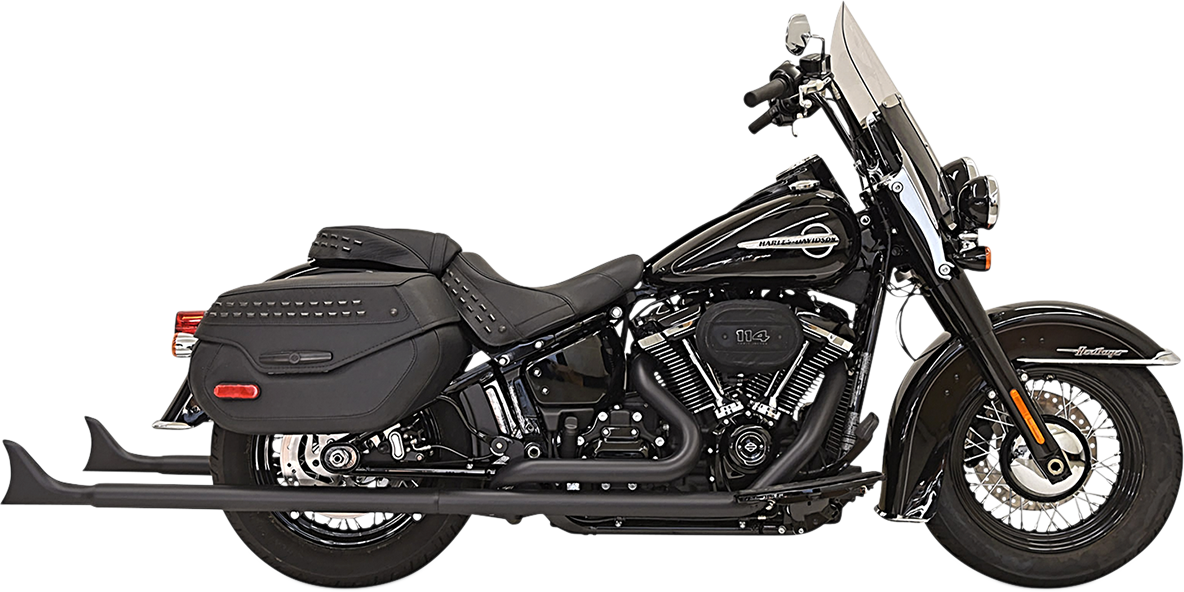 BASSANI XHAUST Fishtail Exhaust with Baffle - 39"  Softail 2018-2019  1S96EB39