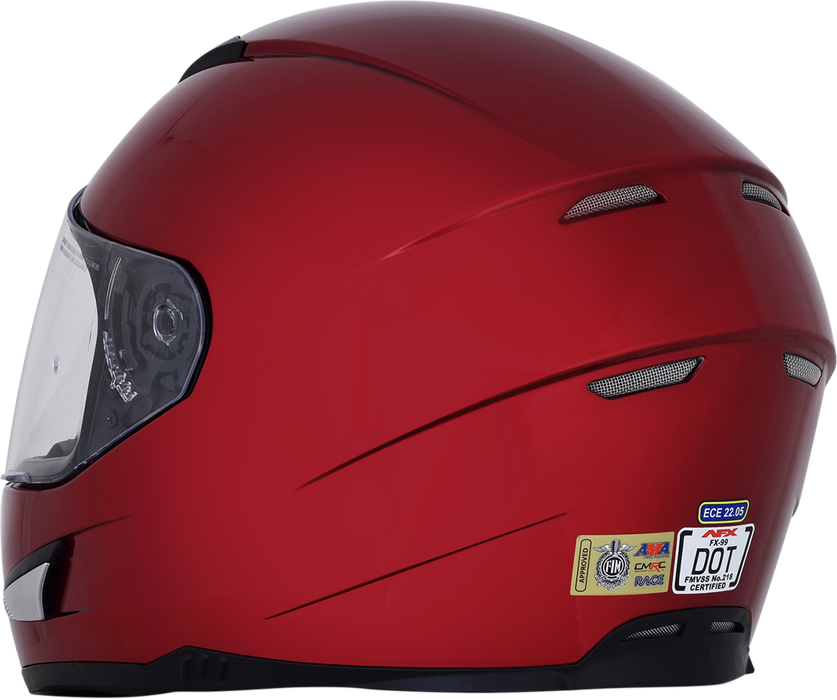 AFX FX-99 Motorcycle Helmet - Wine Red - Small 0101-11084