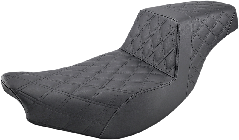 SADDLEMEN Step Up Seat - Full Lattice - Black - Indian I14-07-175