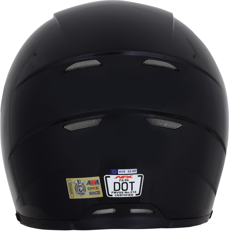 AFX FX-99 Motorcycle Helmet - Black - Medium 0101-11050
