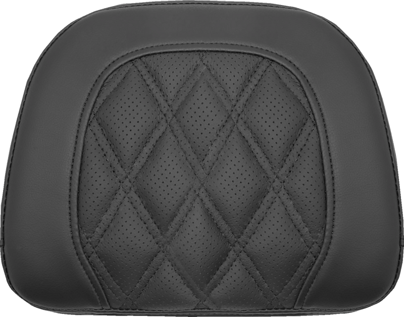 SADDLEMEN Roadsofa Sissy Bar Pad - Black - Lattice Stitch - Indian '14-'22 61144