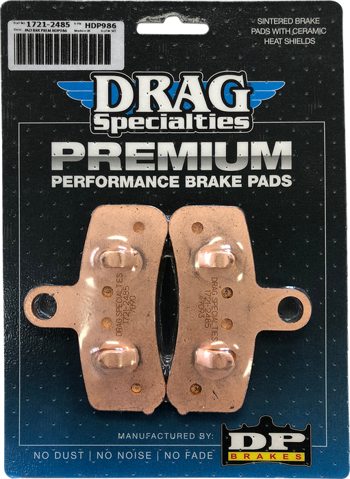 DRAG SPECIALTIES Sintered Brake Pads - Harley-Davidson HDP986