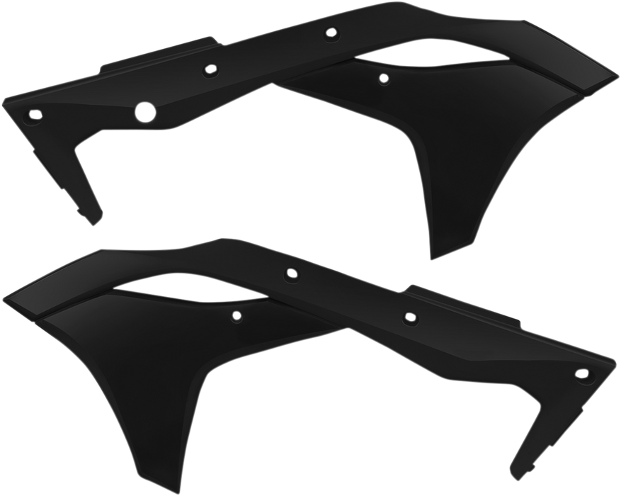 ACERBIS Radiator Shrouds - KX 250 F - Black 2630610001