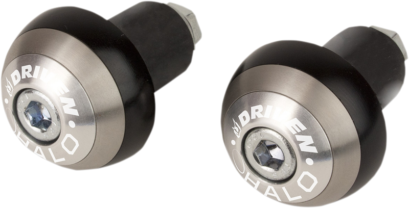 DRIVEN RACING Bar End - Halo - Silver DHBEW-SL