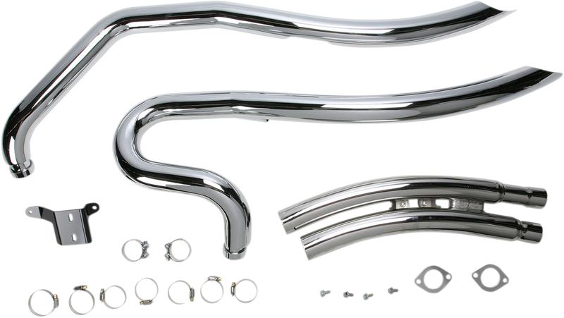 COBRA Speedster Swept Exhaust - Chrome - M90 3223