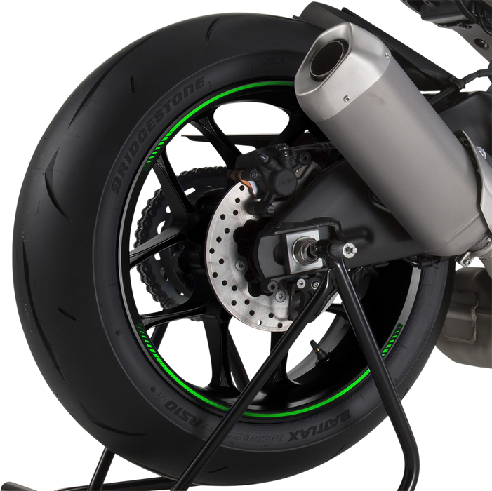 PUIG HI-TECH PARTS Rim Strips - Green 8431V
