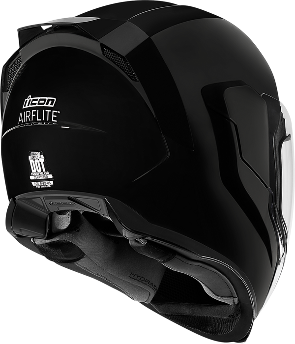 ICON Airflite™ Motorcycle Helmet - Gloss - Black - Medium 0101-10856