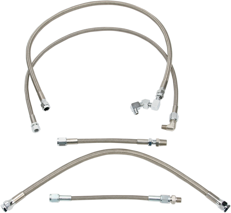 DRAG SPECIALTIES Oil Line Kit - Stainless Steel - Sportster 606007