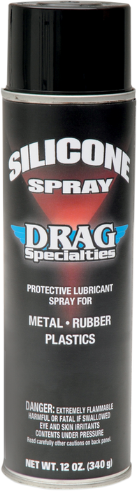 DRAG SPECIALTIES Silicone Spray - 12 oz. net wt. - Aerosol SP077DRAG