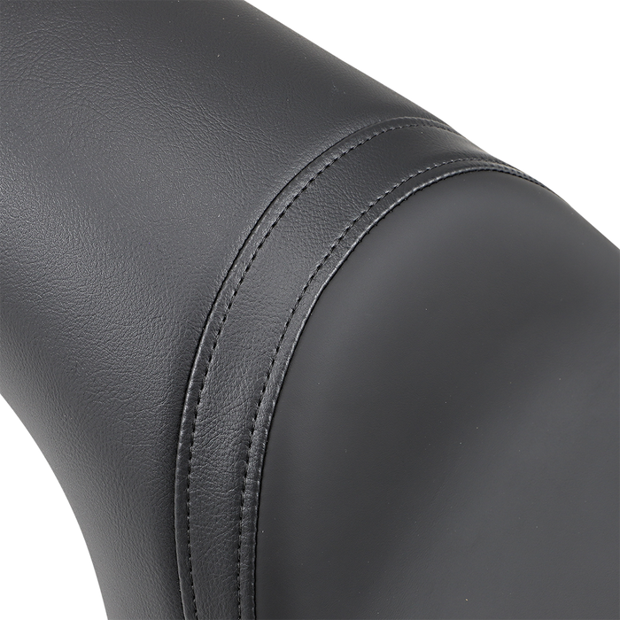 DRAG SPECIALTIES Predator Seat - Smooth - Solar Reflective - XL '04-'22 NO RUBBER BUMPERS 0804-0398