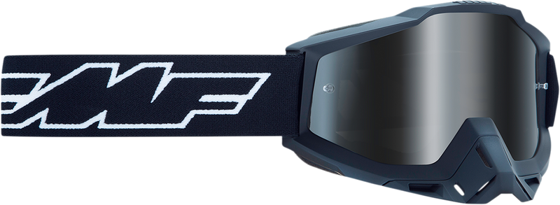 FMF Youth PowerBomb Goggles - Rocket - Black - Silver Mirror F-50048-00001 2601-2999