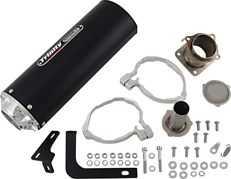 TRINITY RACING Muffler - Black TR-4176S-BK