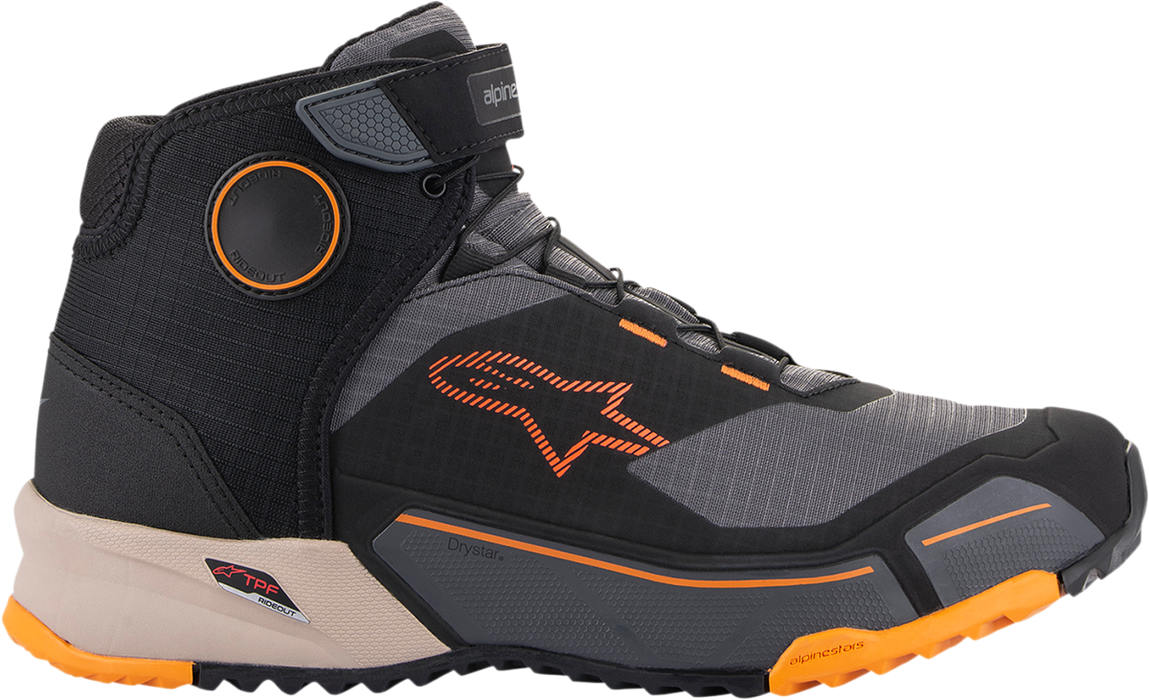 ALPINESTARS CR-X Drystar® Shoes - Black/Brown/Orange - US 12.5 26118201284-125