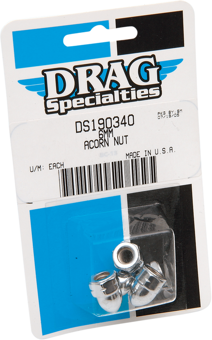 DRAG SPECIALTIES Acorn 6 Mm (5) MBP1206