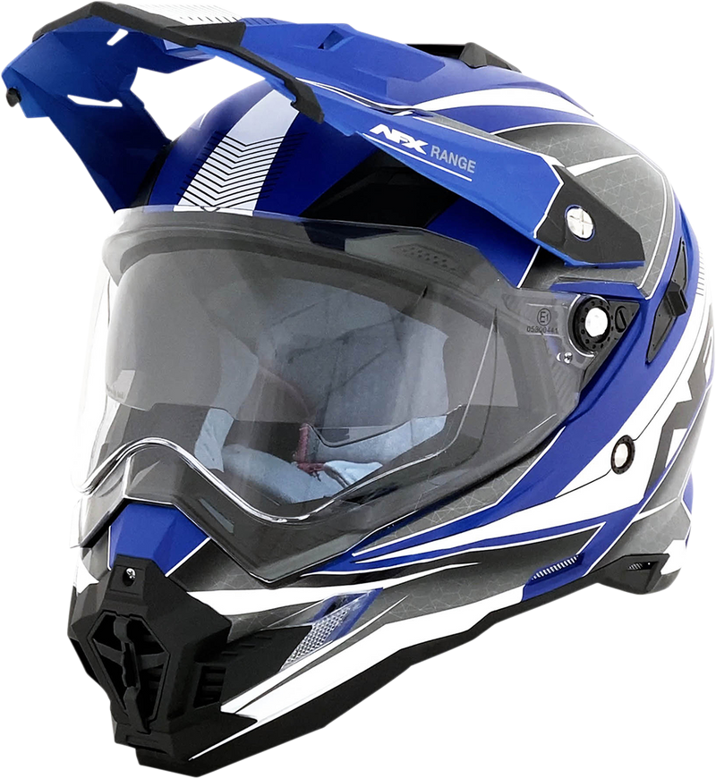 AFX FX-41 Motorcycle Helmet - Range - Matte Blue - Medium 0140-0072