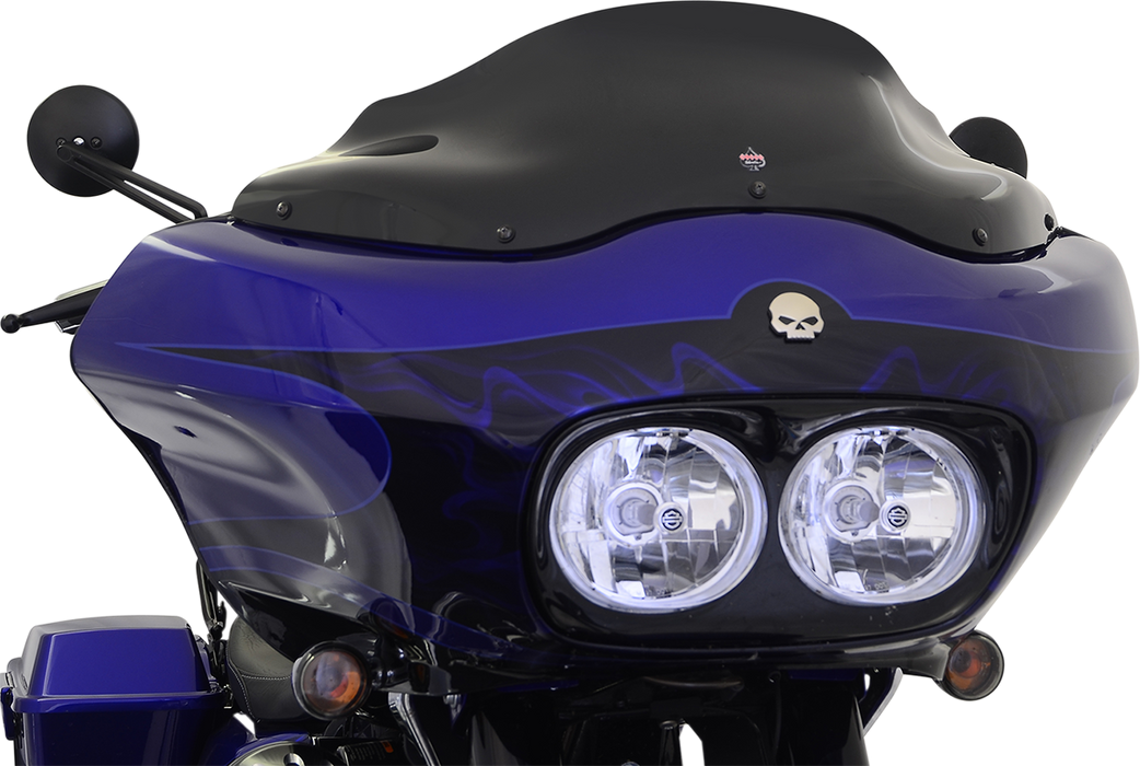 KLOCK WERKS Flare™ Windshield - 8" - Black - '98-'13 FLTR KWW-01-0190
