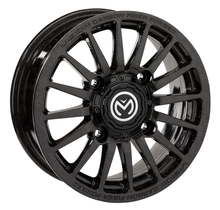 MOOSE UTILITY Wheel - 325X Carbon Fiber - Front/Rear - Black - 15x6 - 4/136 - 5+1 325-1561365-150