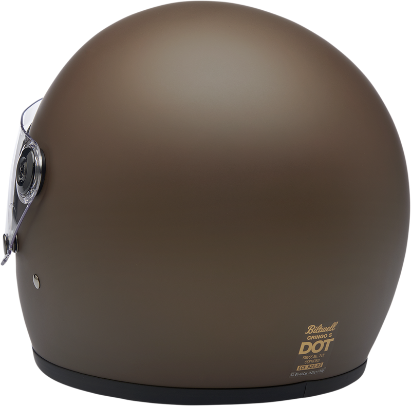BILTWELL Gringo S Helmet - Flat Chocolate - XS 1003-252-101