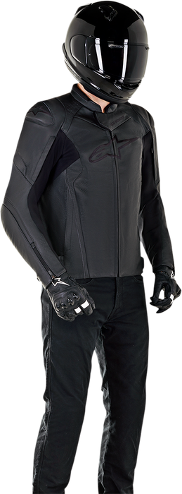 ALPINESTARS Faster v2 Leather Jacket - Black - US 48 / EU 58 3103521-1100-58
