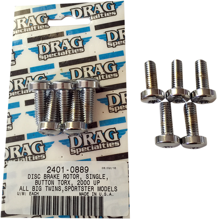 DRAG SPECIALTIES Rotor to Hub Front Kit - Chrome MK771