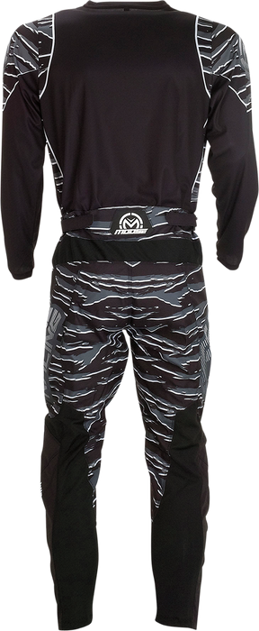 MOOSE RACING Qualifier Jersey - Black/White - 5XL 2910-6973